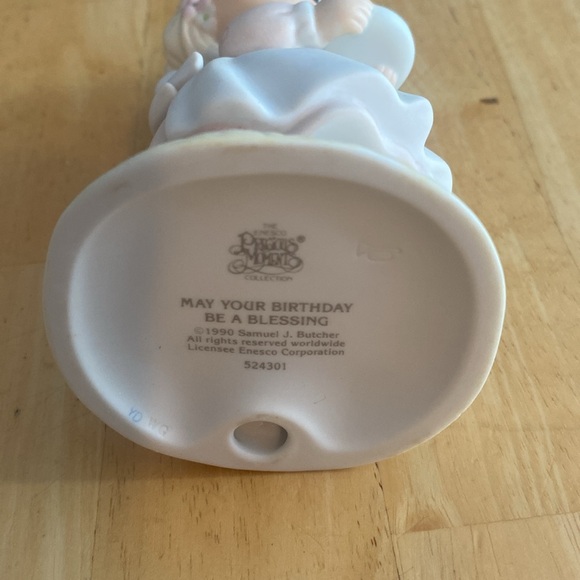 Vintage Precious Moments May Your Birthday Be A Blessing about 5.5 in tall 1990 - Picture 5 of 6